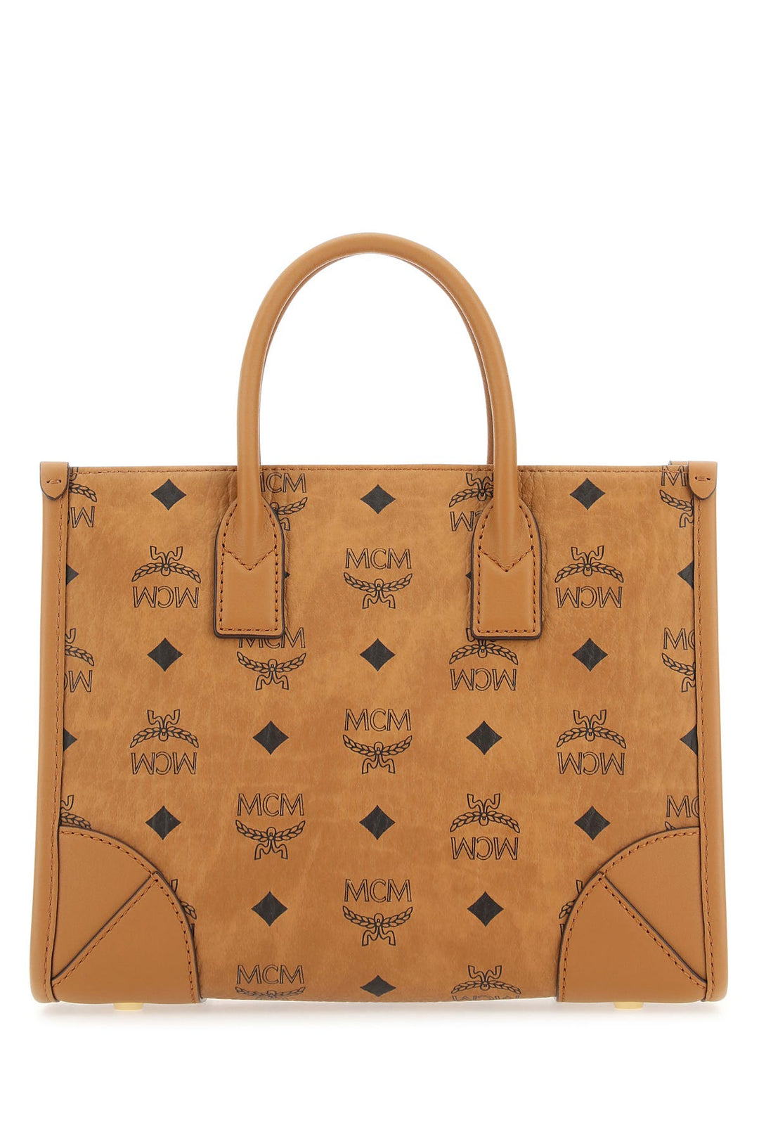 Printed canvas small MÃ¼nchen shopping bag