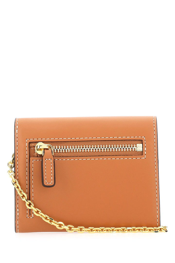 Caramel leather mini Mode Travia wallet