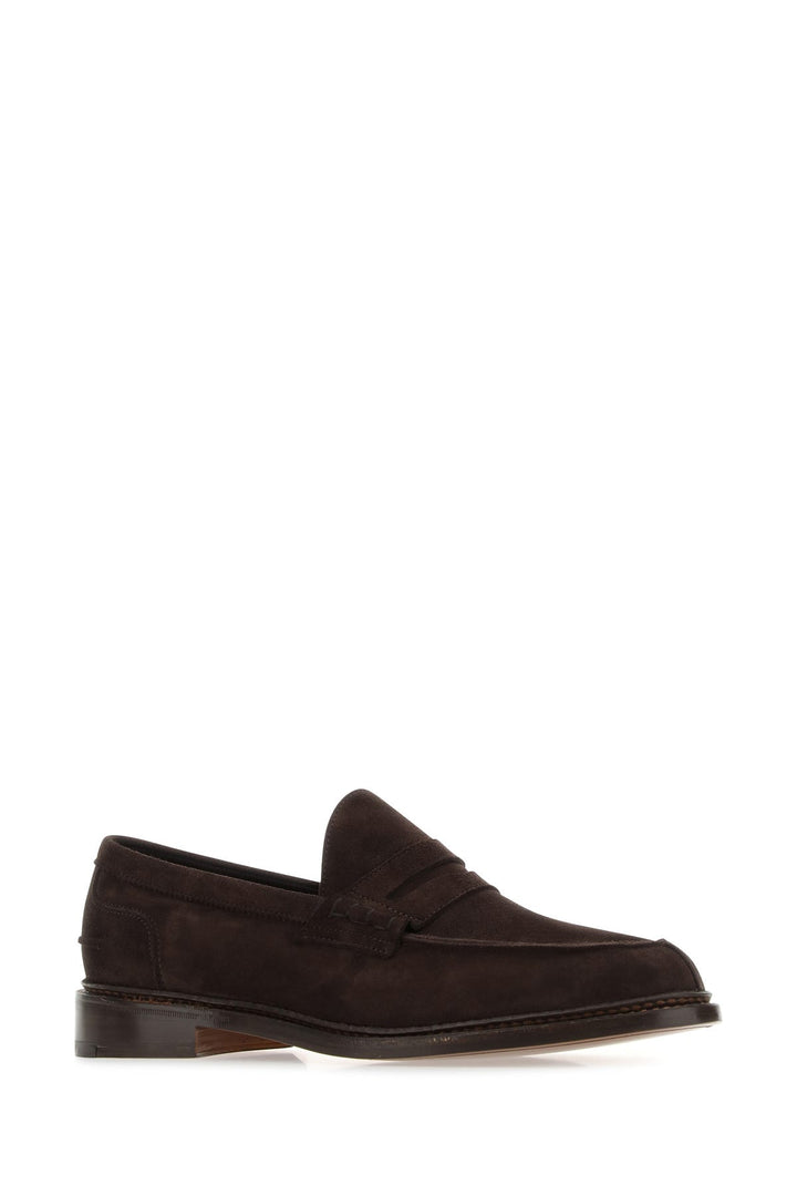 Brown suede Adam loafers