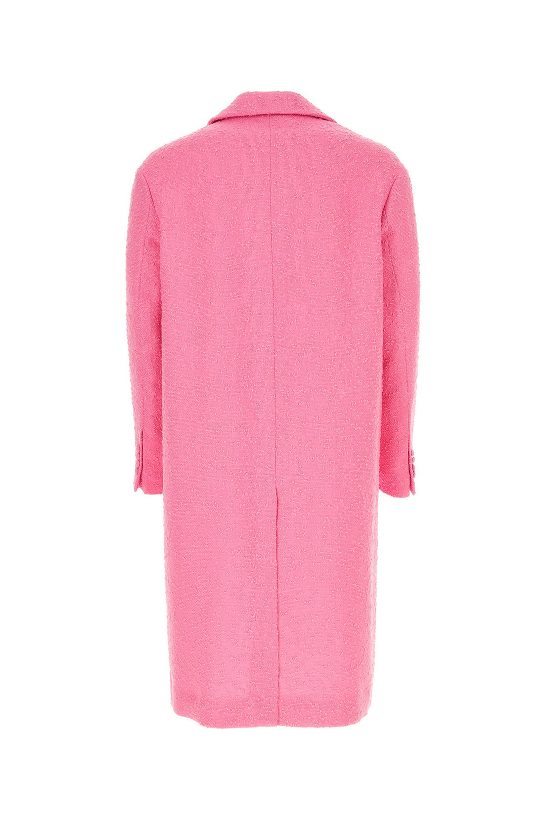 Pink bouclÃ© coat