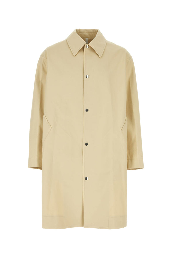 Beige cotton overcoat