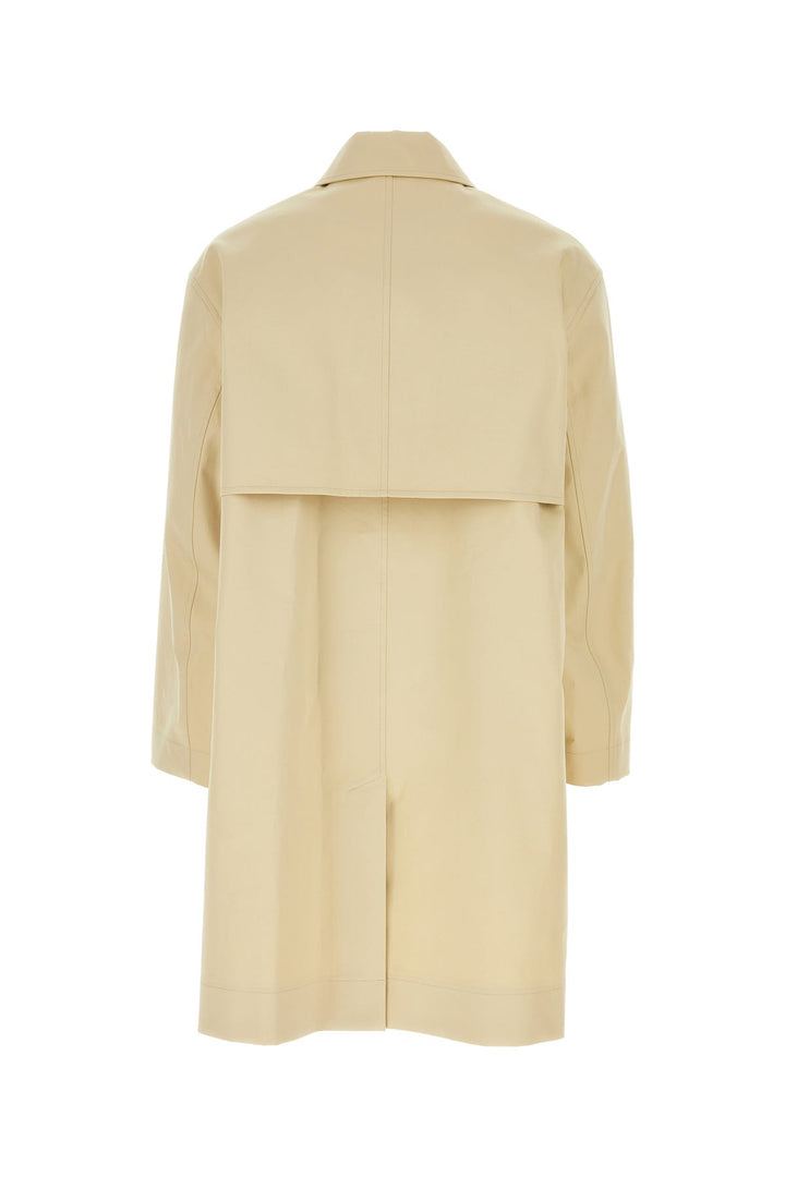 Beige cotton overcoat