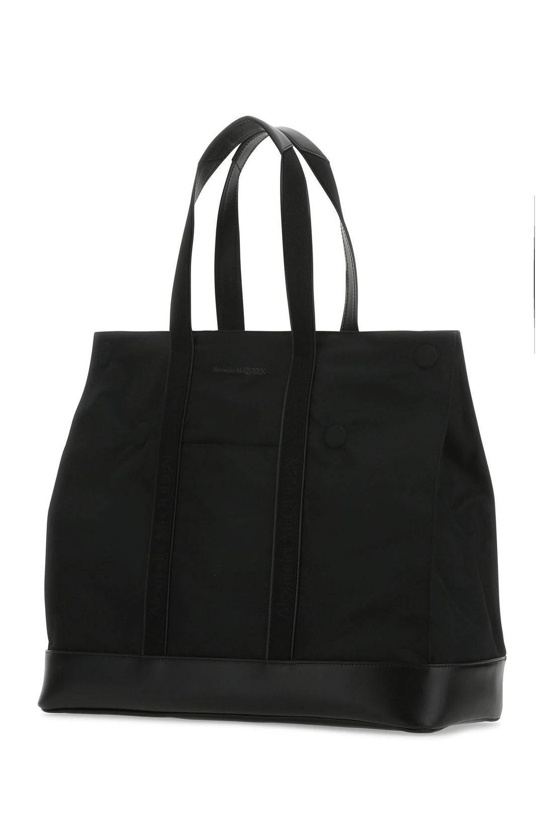 Black fabric shopping bag