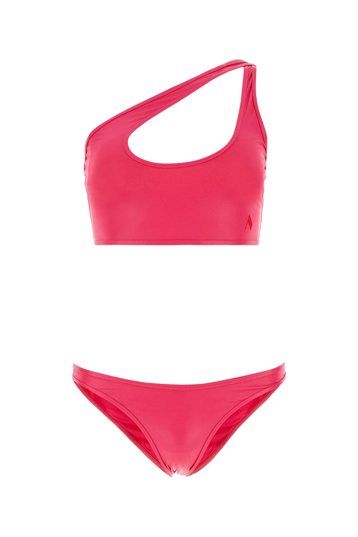 Fuchsia stretch nylon bikini