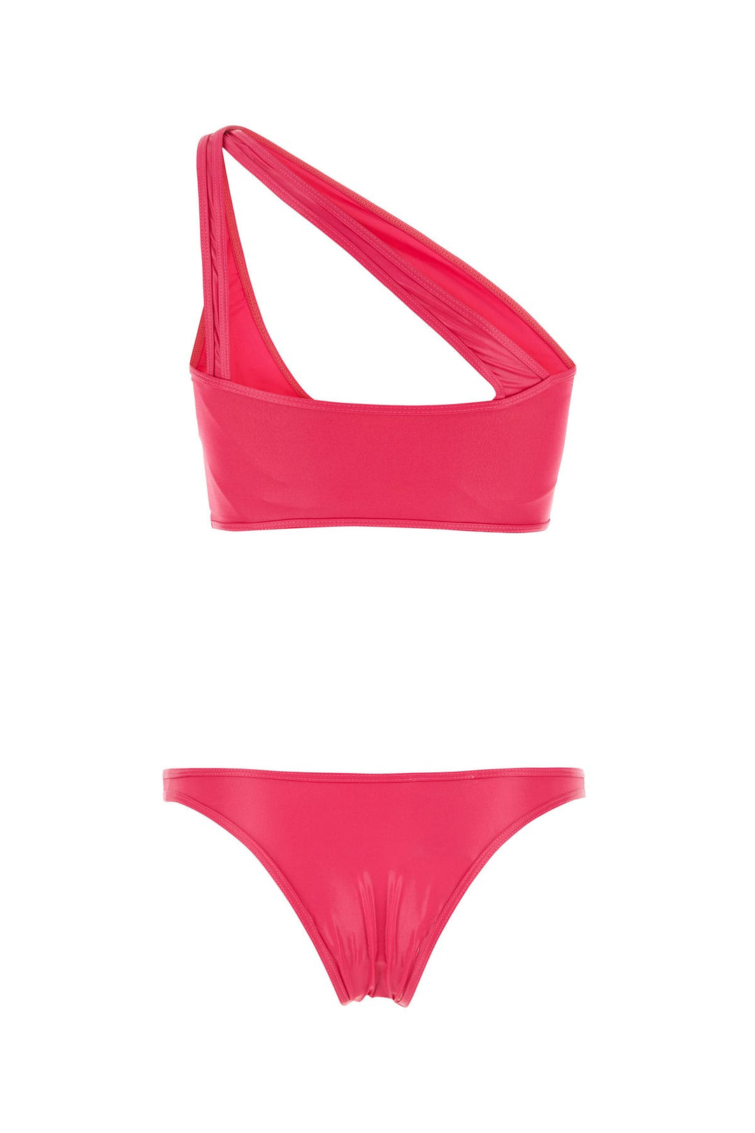 Fuchsia stretch nylon bikini