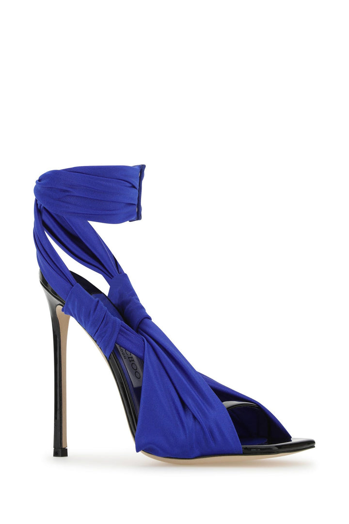 Electric blue jersey Neoma 110 sandals