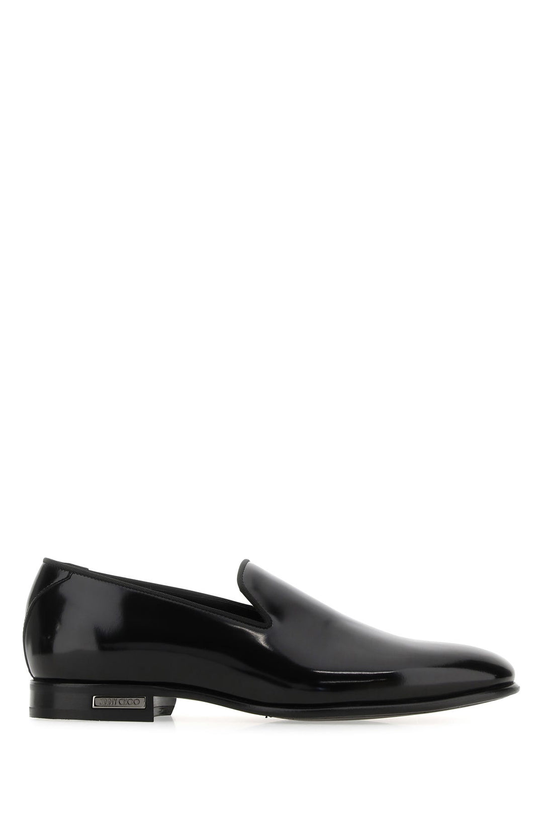 Black leather Thame loafers