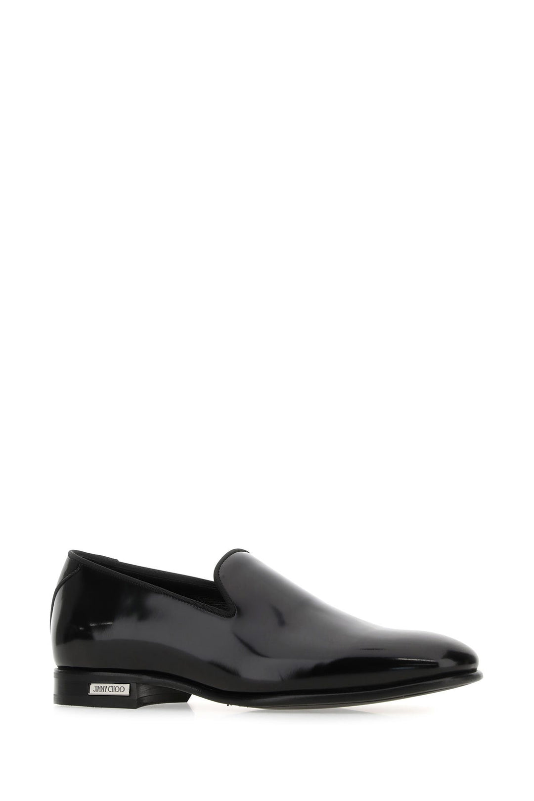 Black leather Thame loafers