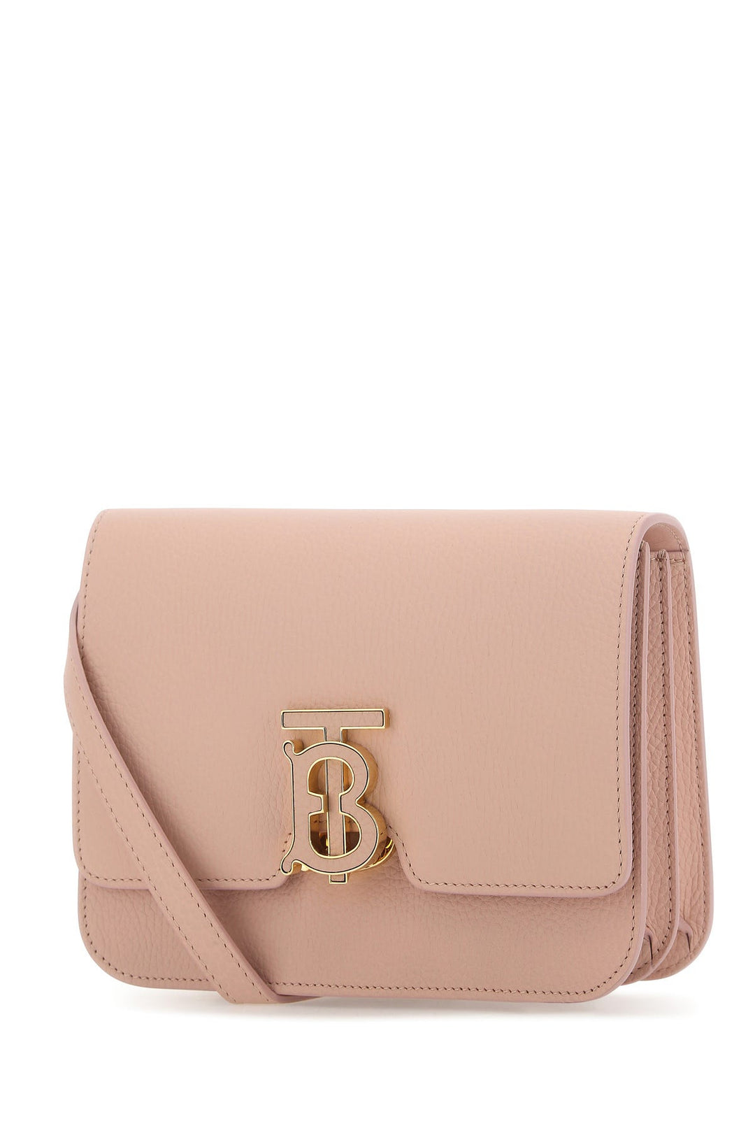 Pink leather small TB crossbody bag