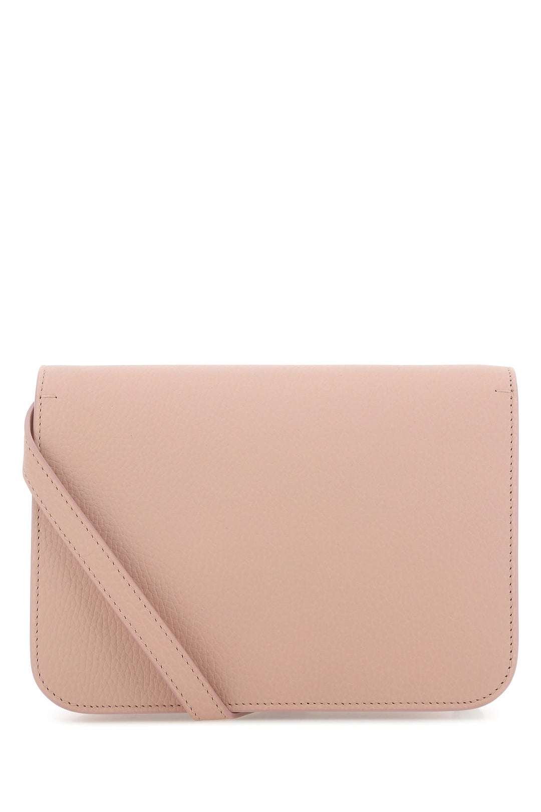 Pink leather small TB crossbody bag