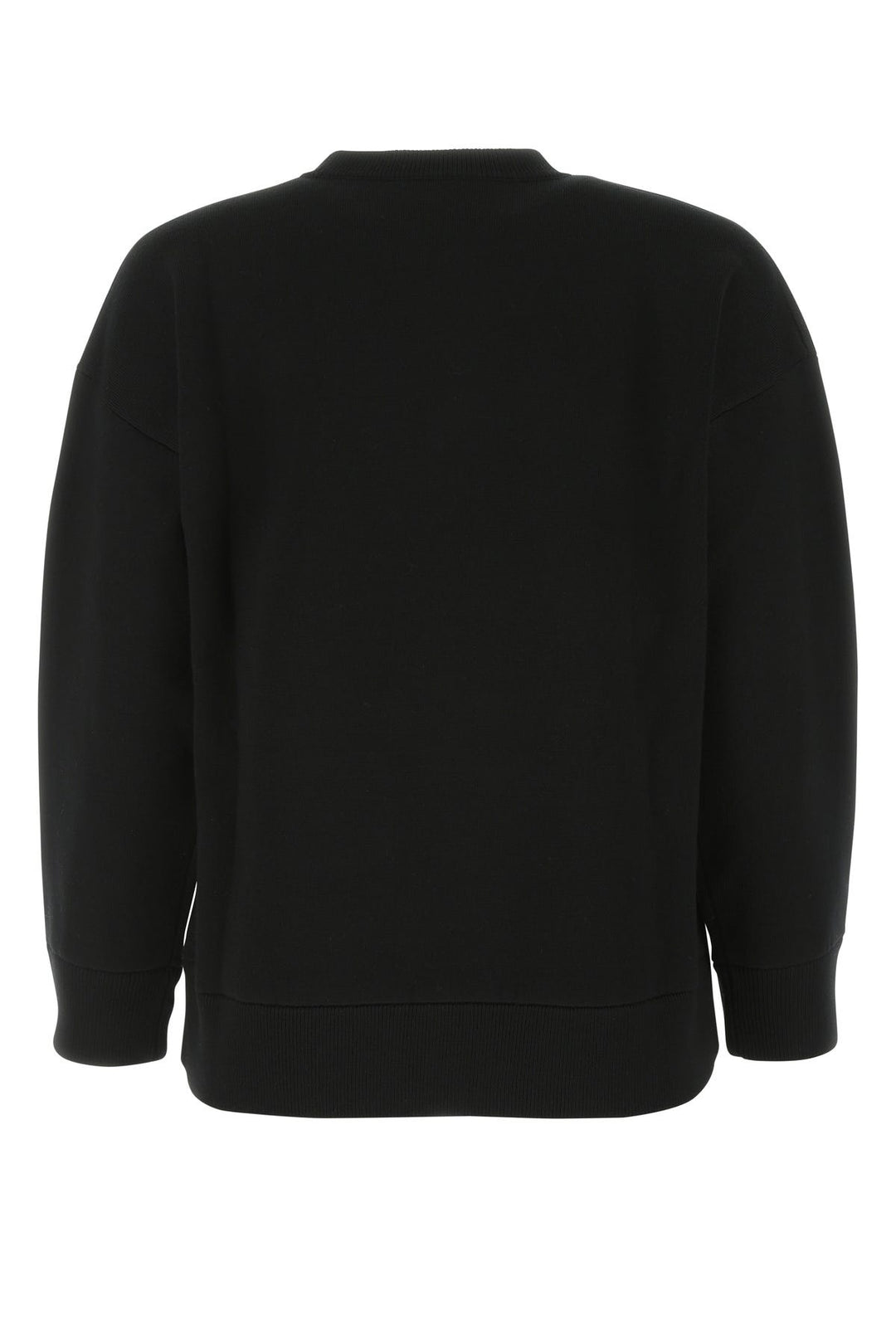 Black stretch wool blend sweater