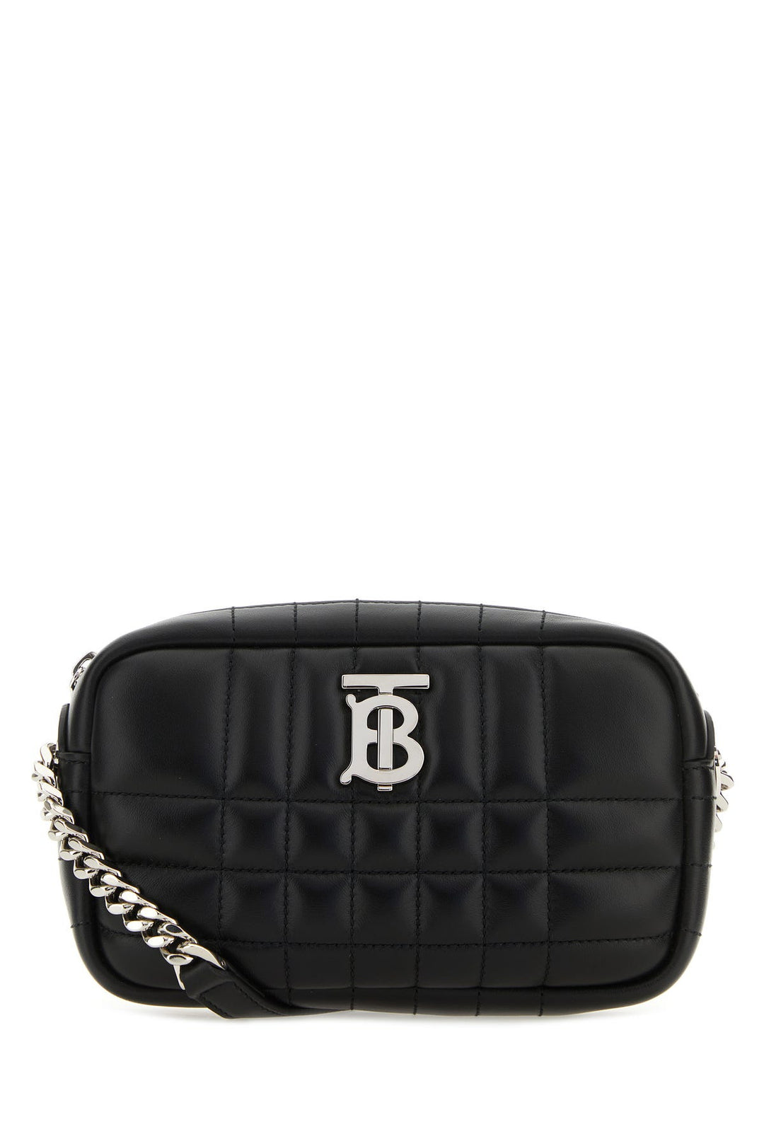 Black nappa leather mini Lola crossbody bag