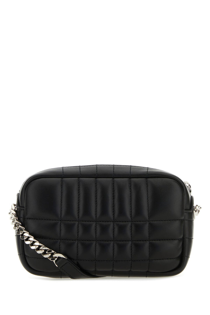 Black nappa leather mini Lola crossbody bag