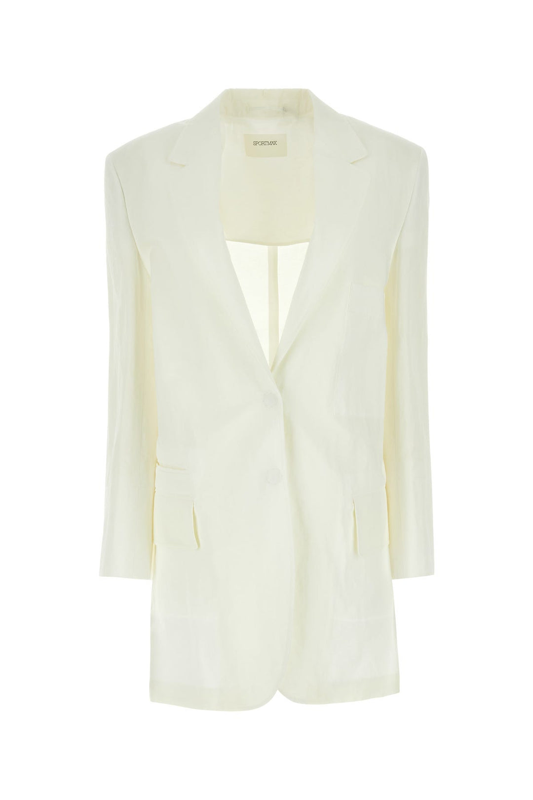 White cotton blend Edmea blazer