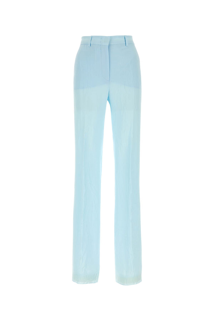 Pastel light-blue viscose Persia pant