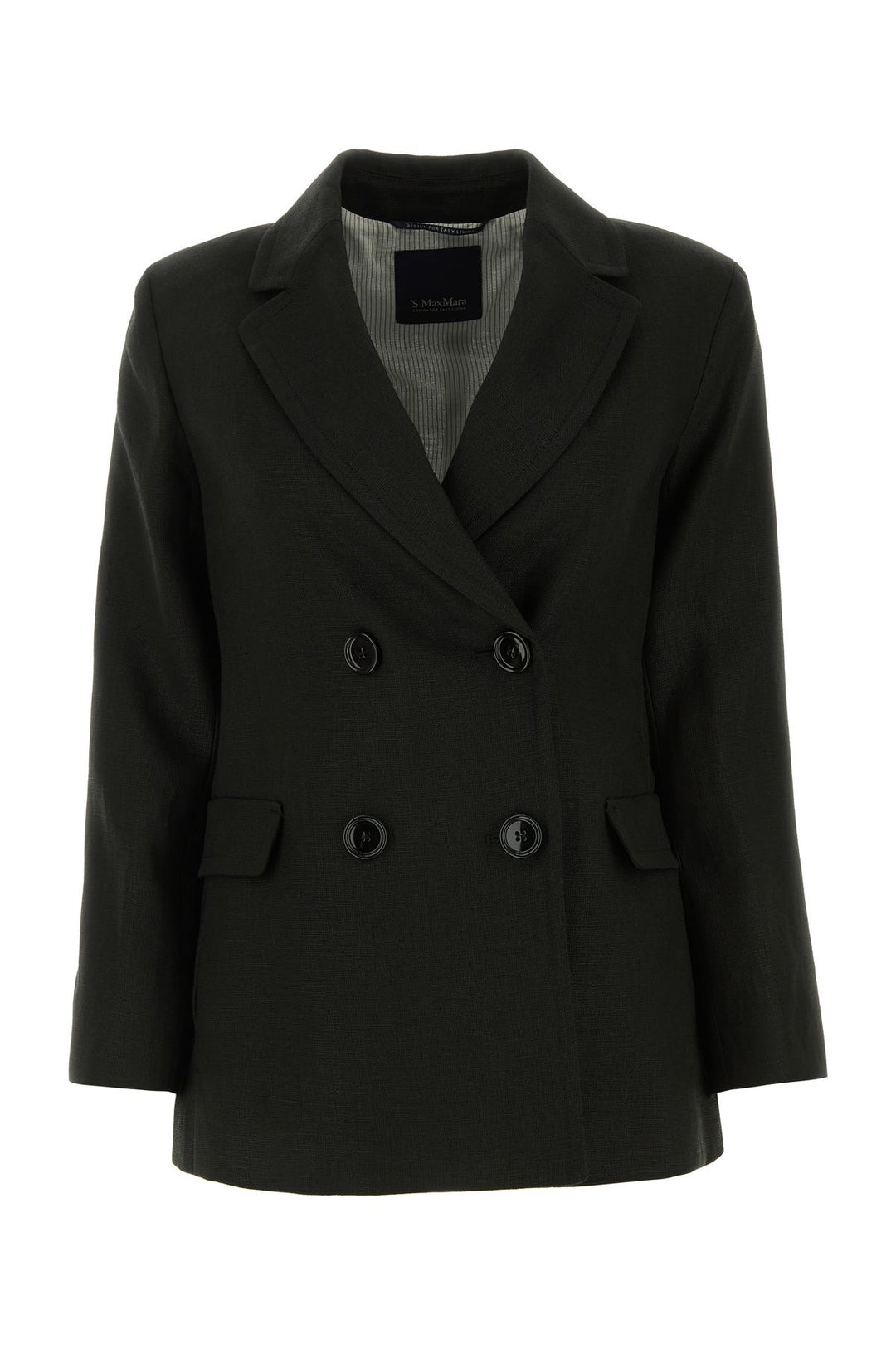 Black cotton blend Laura blazer