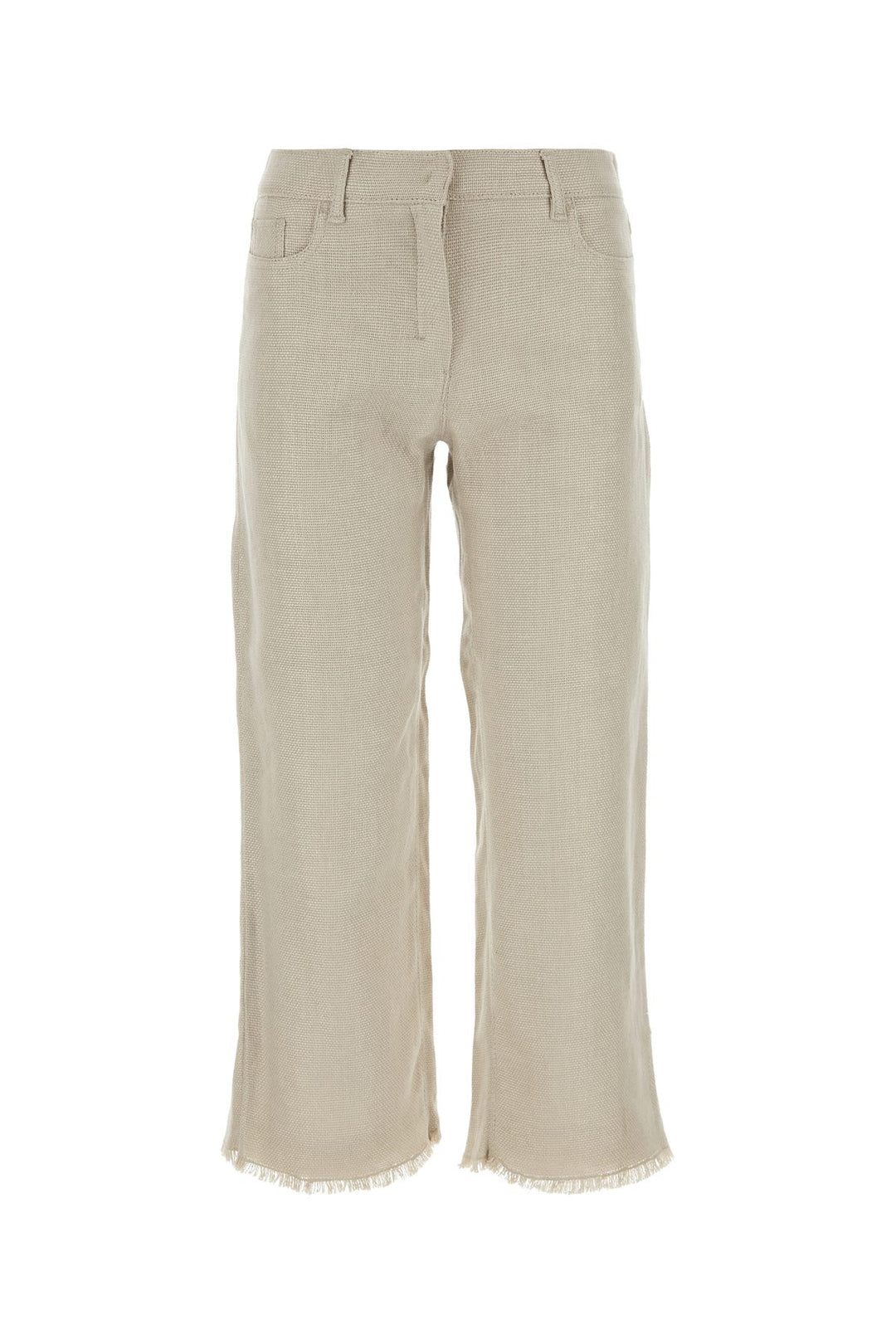 Sand linen blend Cervia pant