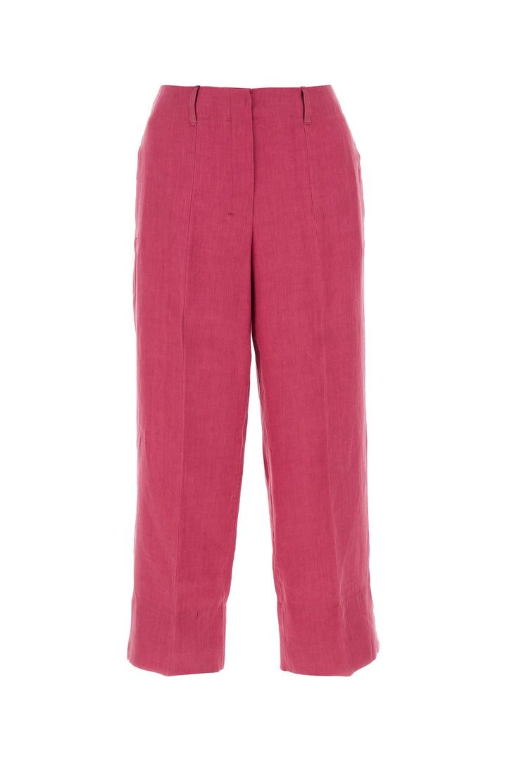 Dark pink linen Rebecca pant