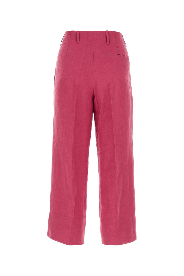 Dark pink linen Rebecca pant