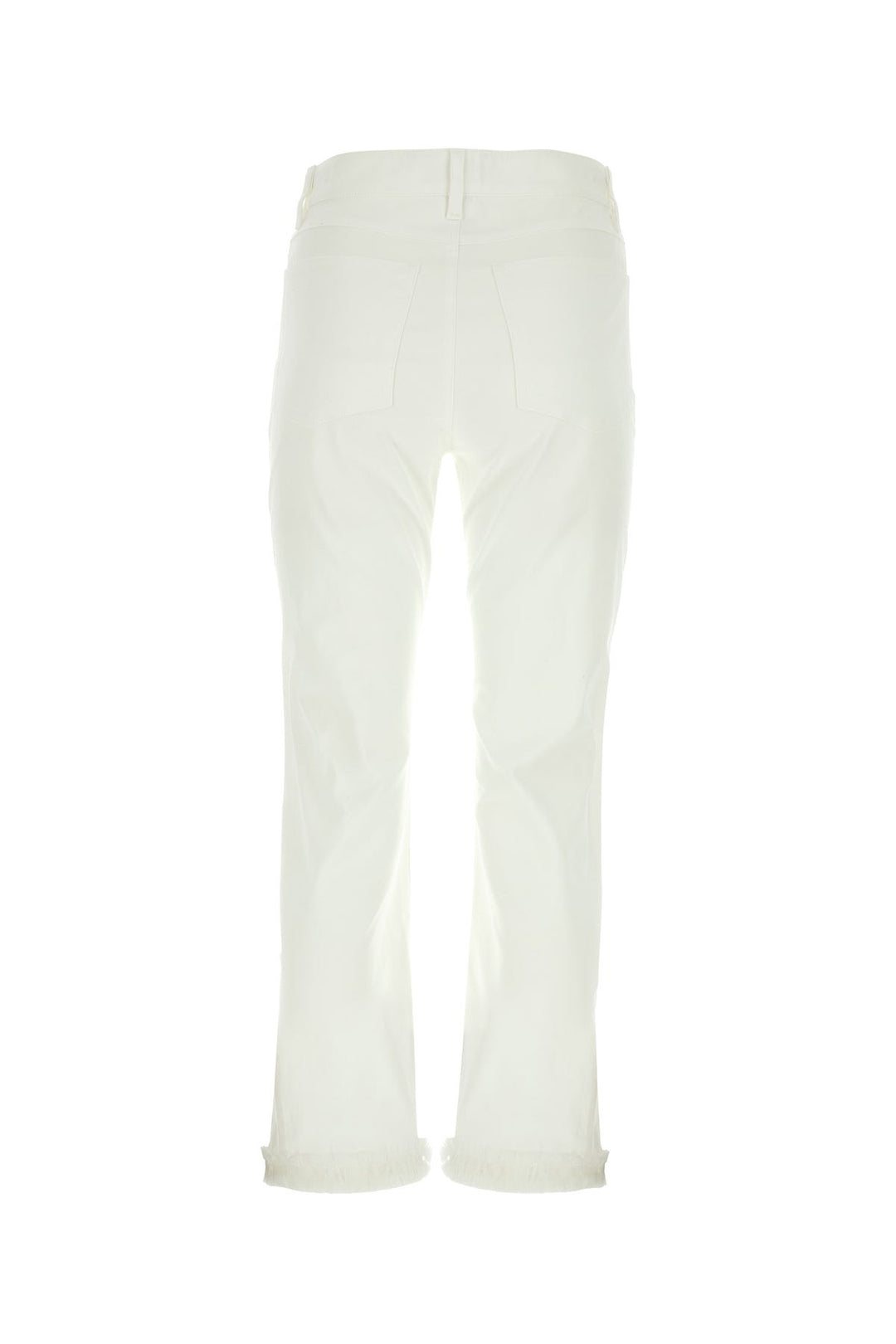 White stretch cotton Tracy pant