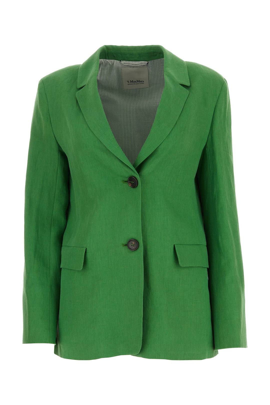 Grass green linen Sofia blazer