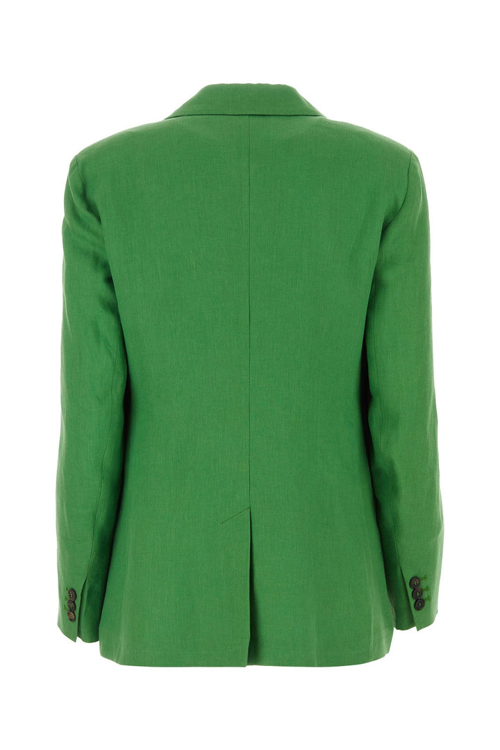 Grass green linen Sofia blazer