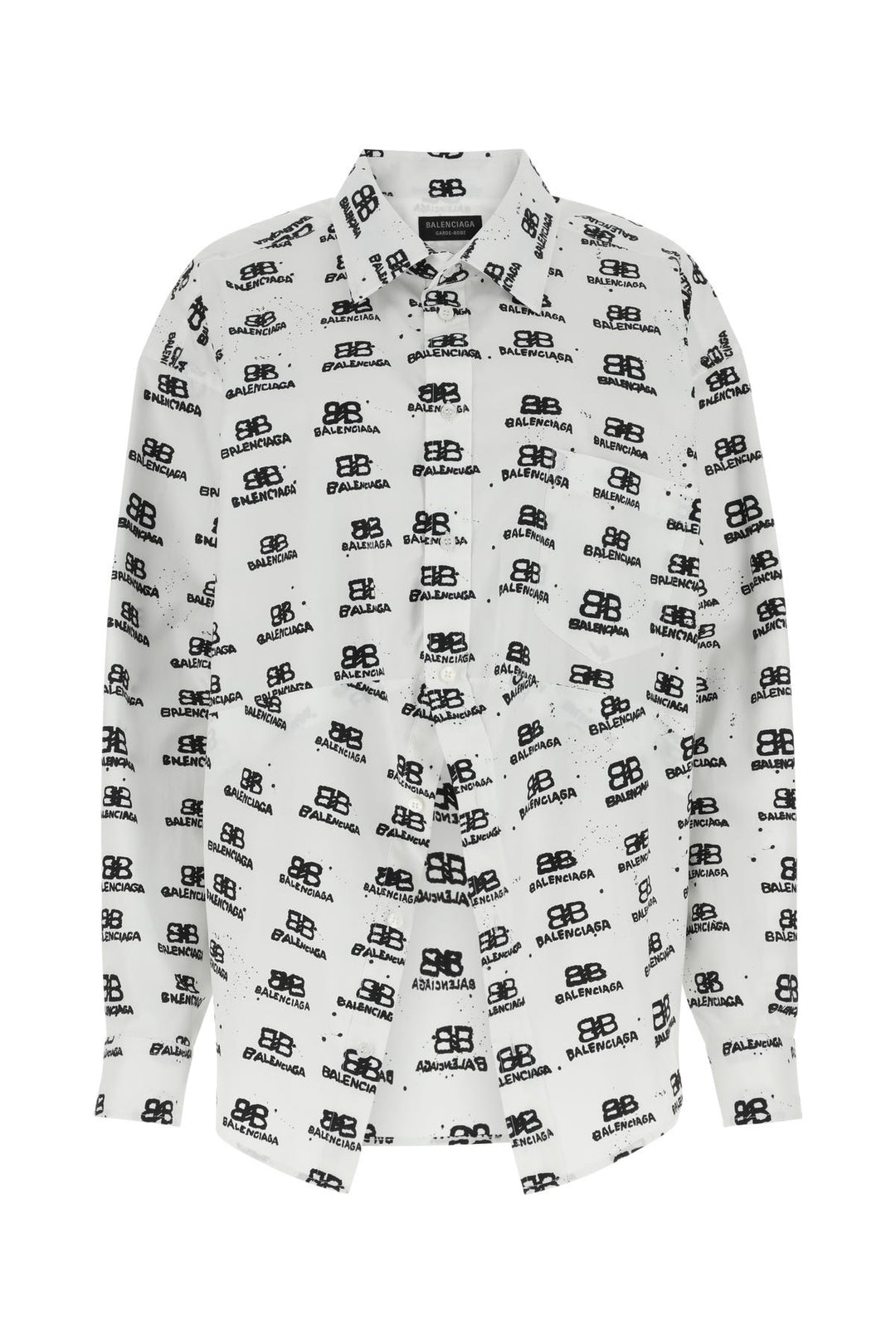 Printed poplin shirt