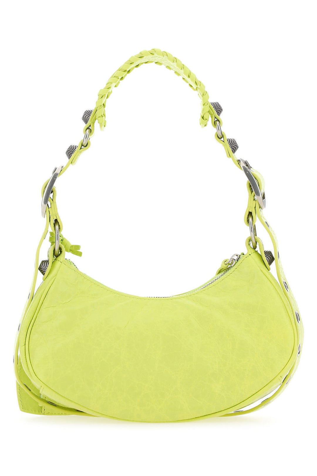 Yellow nappa leather Le Cagole XS shoulder bag