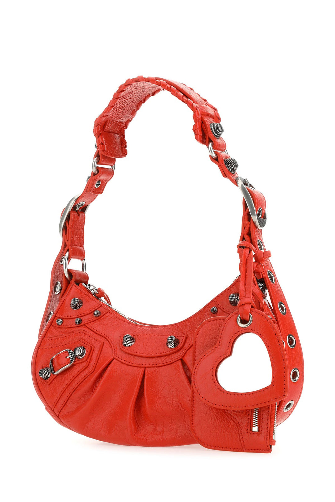 Red nappa leather Le Cagole XS shoulder bag