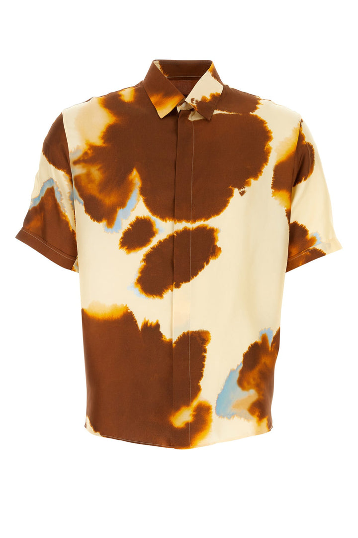 Printed satin shirt