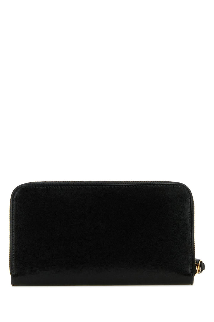 Black leather wallet