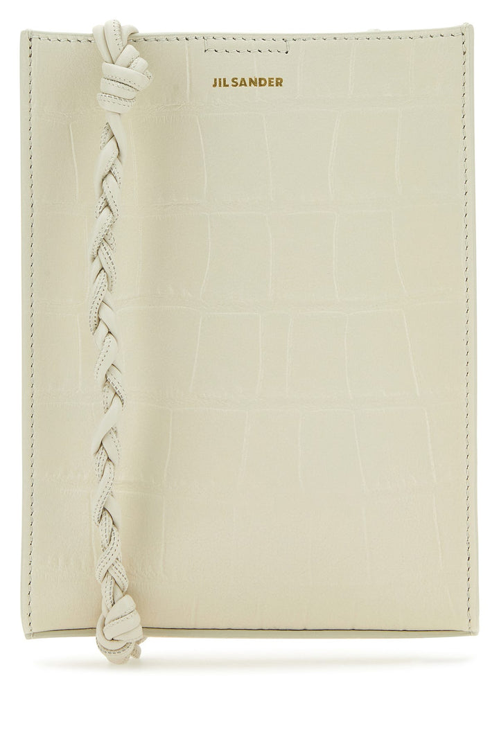 Ivory leather shoulder bag