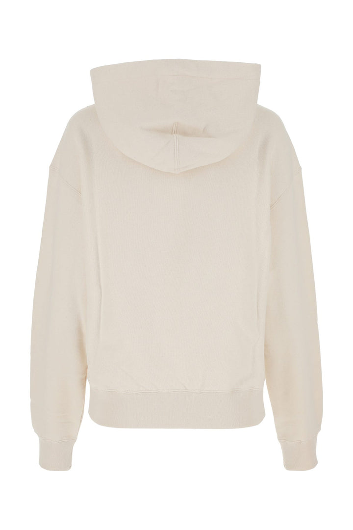 Cream cotton oversize sweatshirt