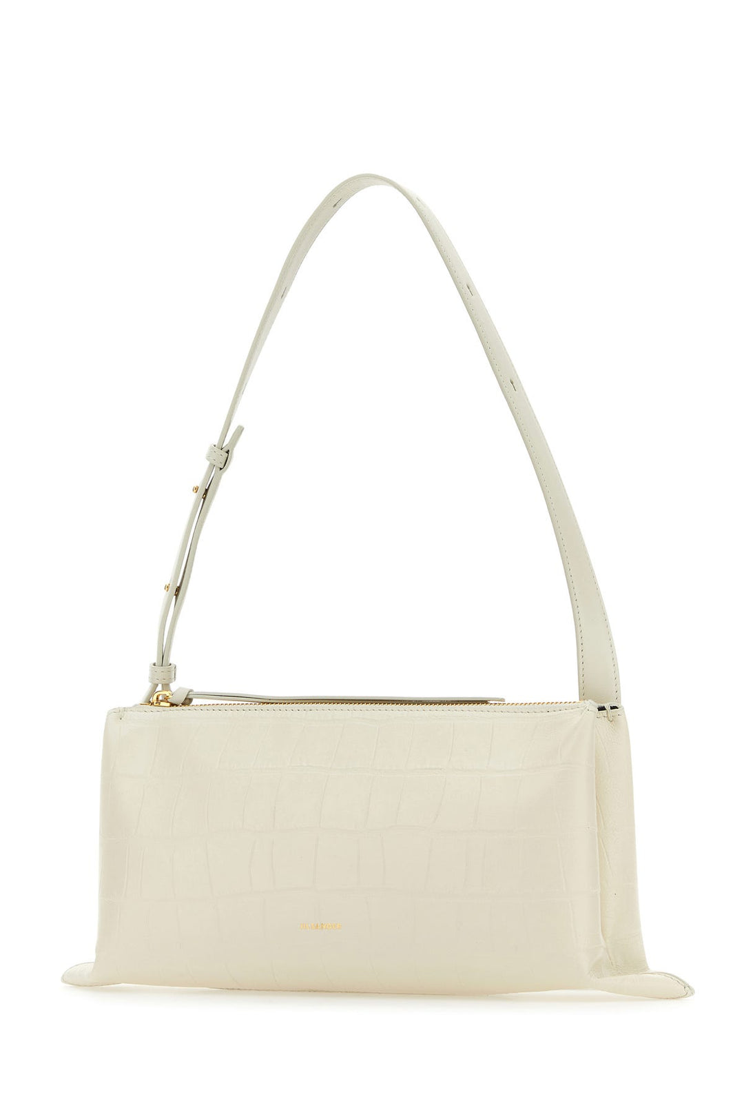 Ivory leather small Empire shoulder bag