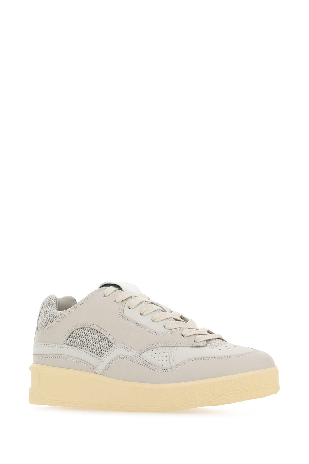 Grey canvas and rubber Basket sneakers