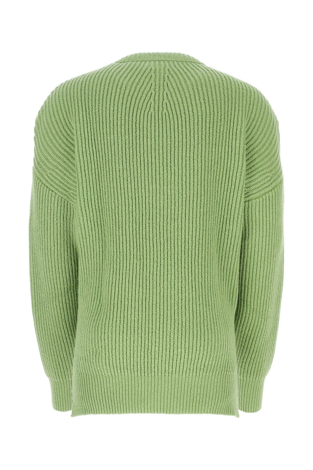 Mint green cotton and wool sweater