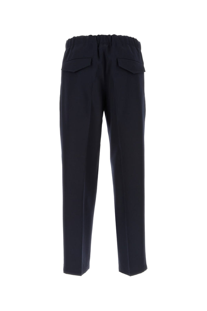 Midnight blue wool pant