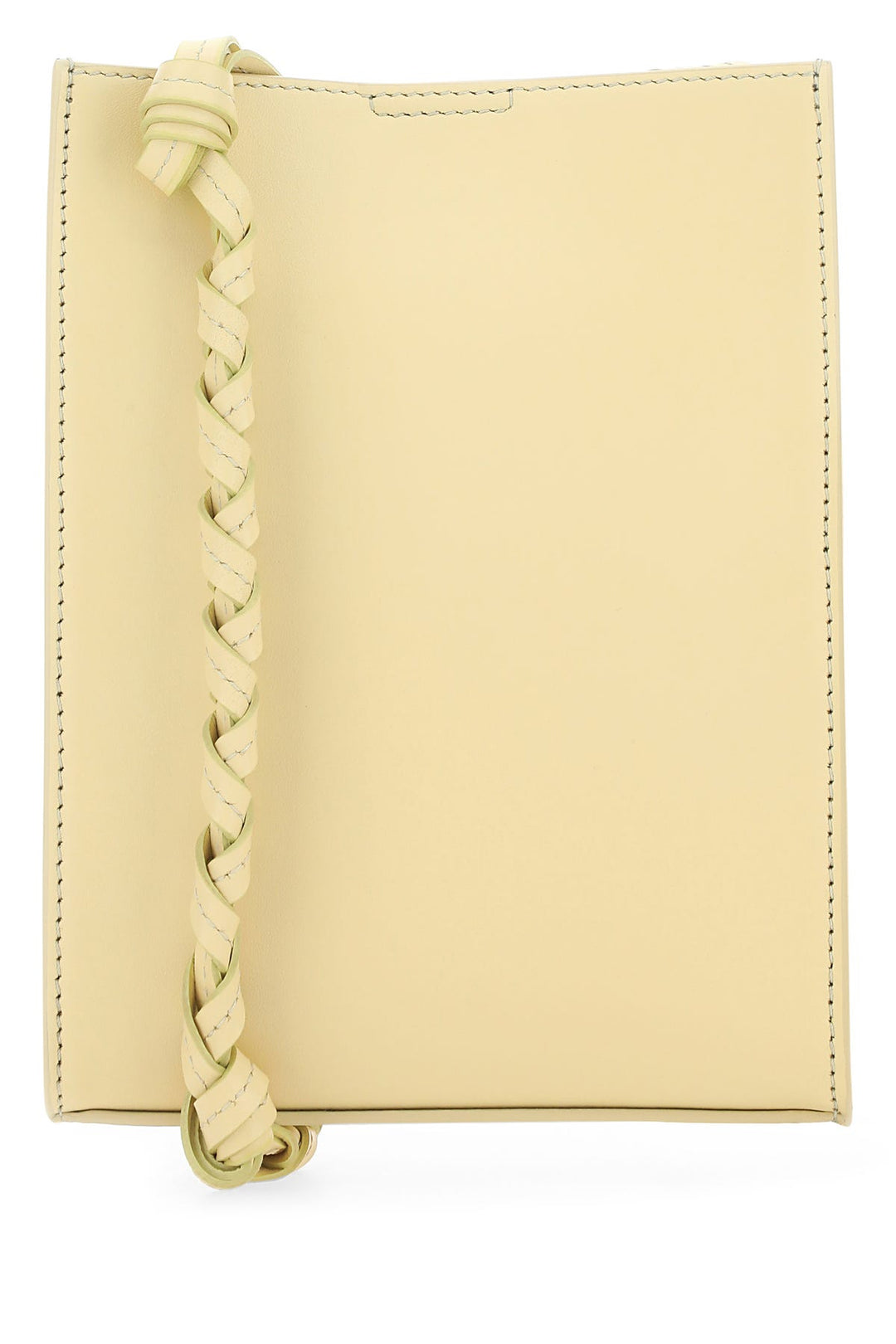 Pastel yellow leather small Tangle shoulder bag