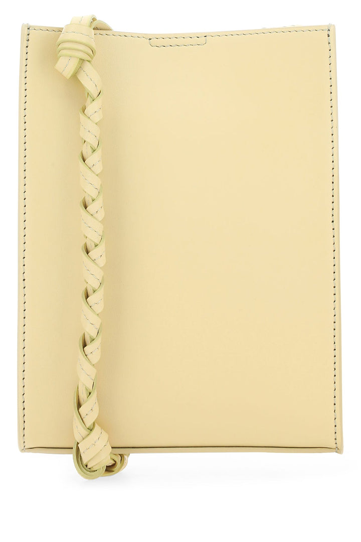 Pastel yellow leather small Tangle shoulder bag