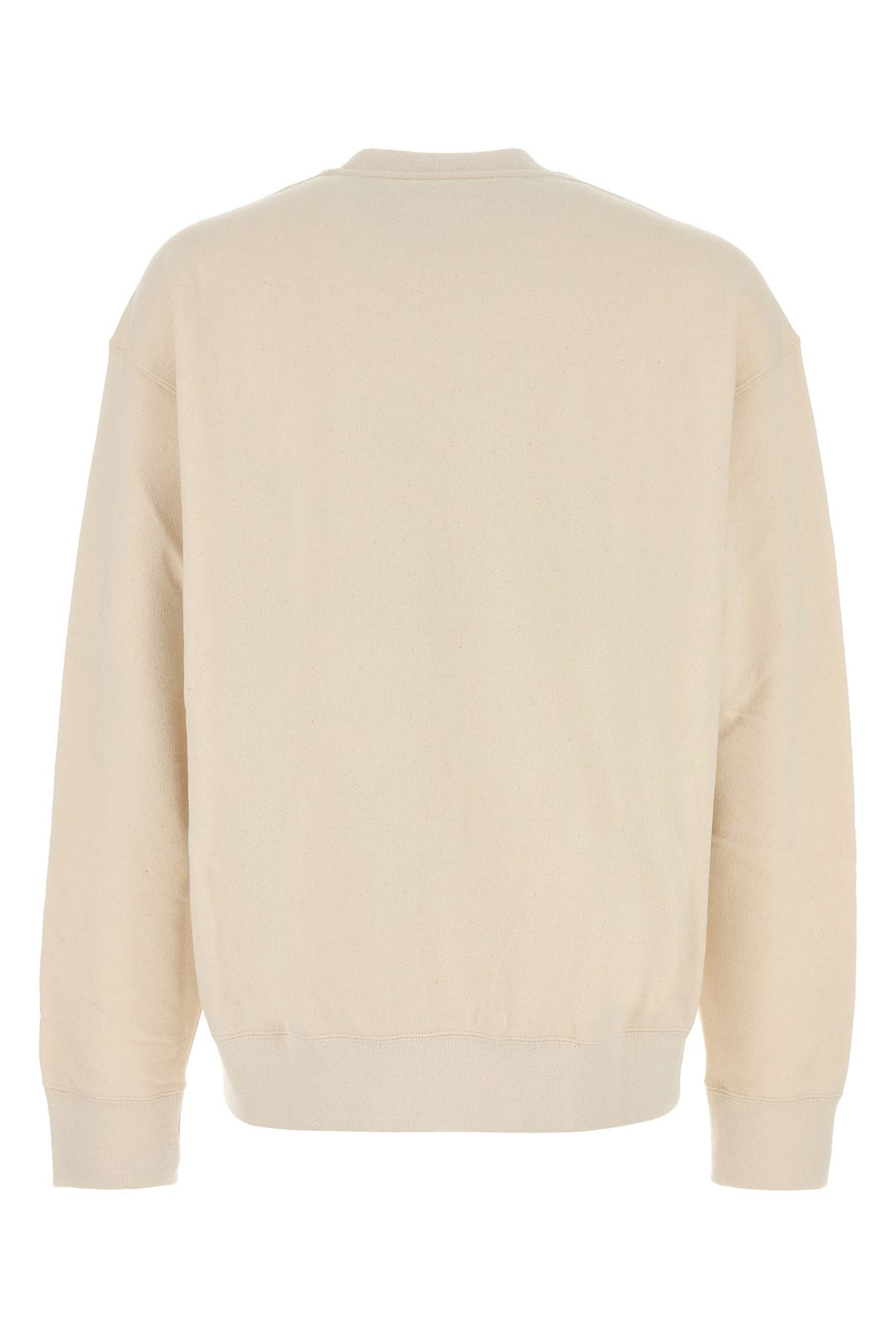 Melange cream cotton sweatshirt