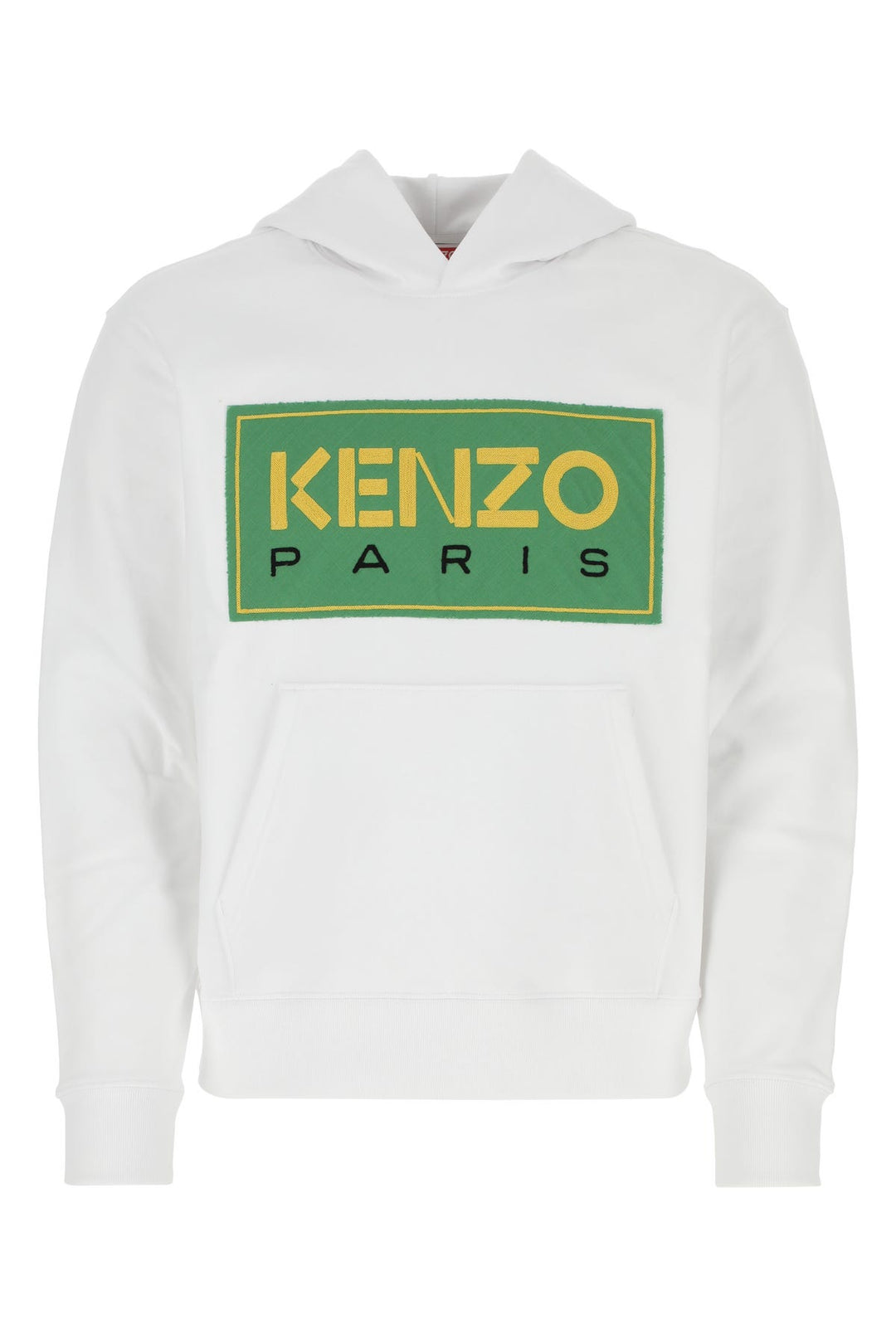 White stretch cotton sweatshirt