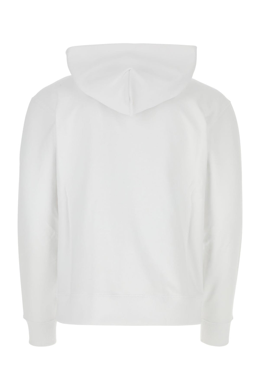 White stretch cotton sweatshirt