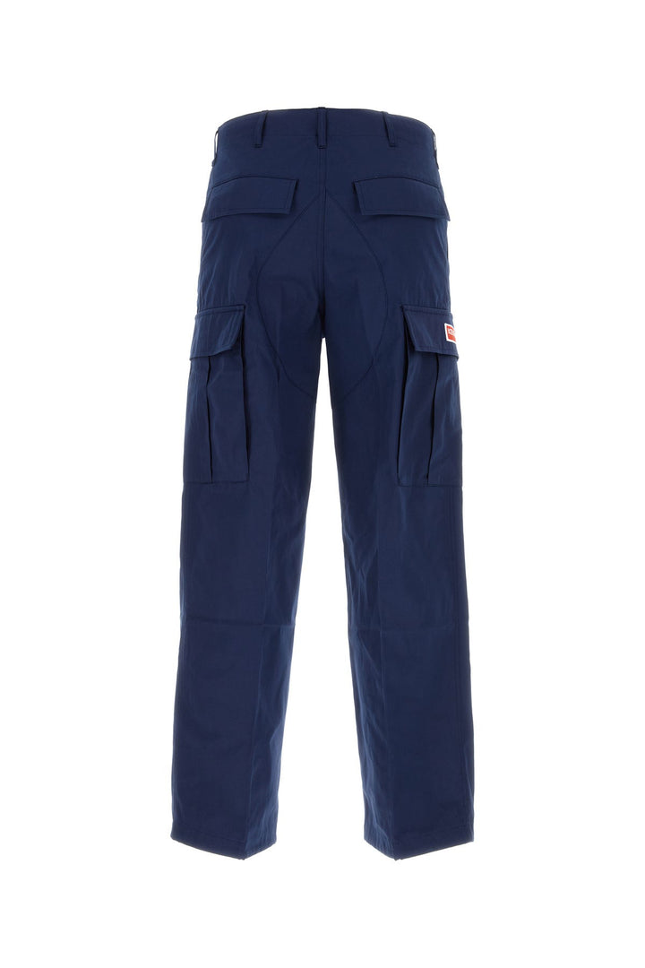 Blue cotton cargo pant