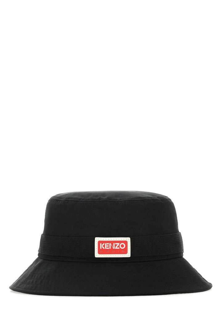 Black polyester blend Jungle hat