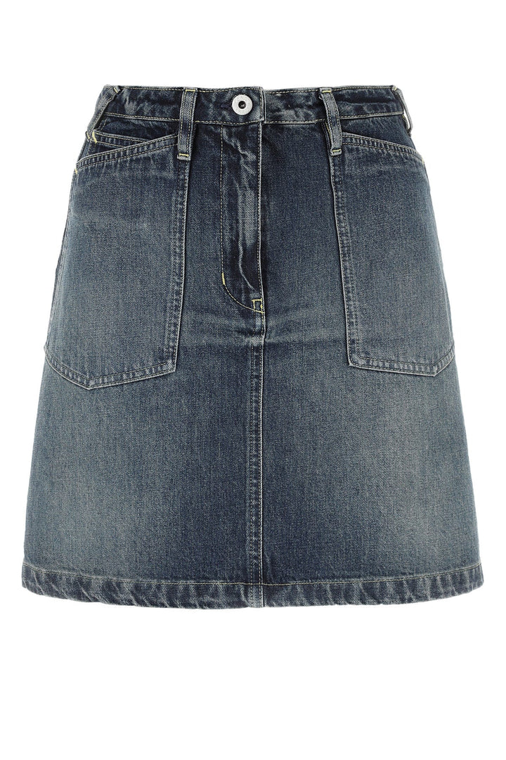 Denim mini skirt