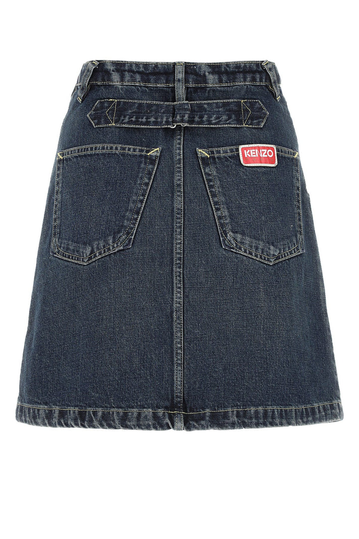 Denim mini skirt