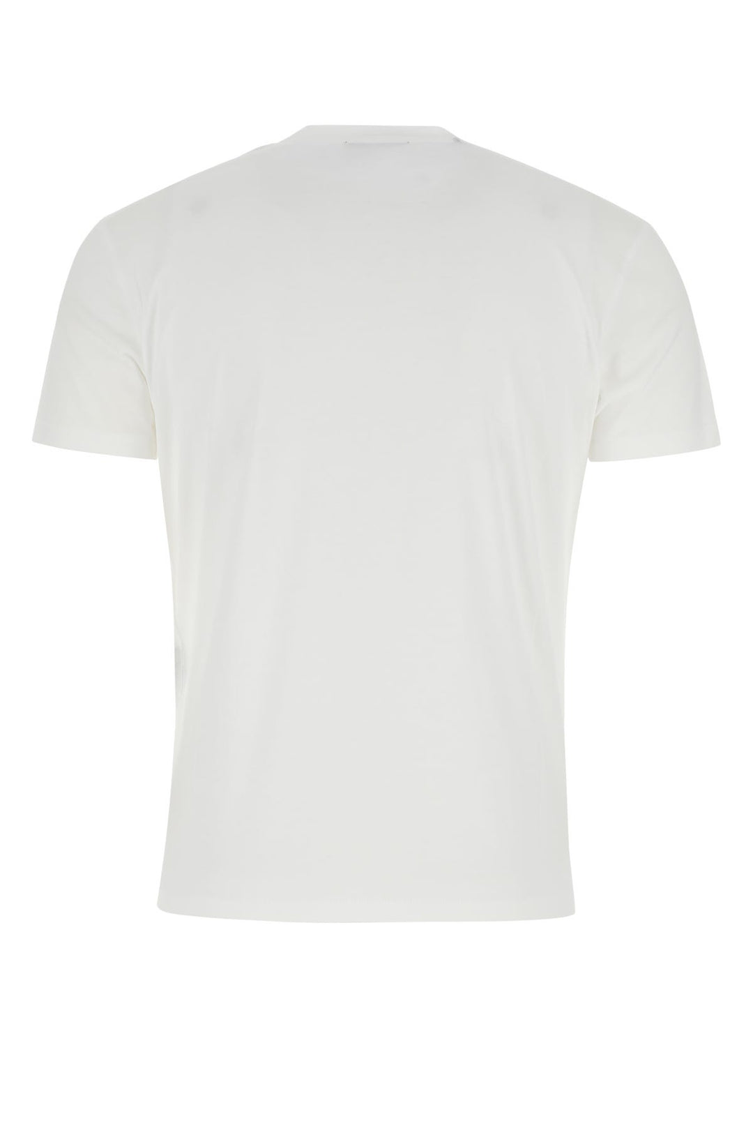 White lyocell blend t-shirt