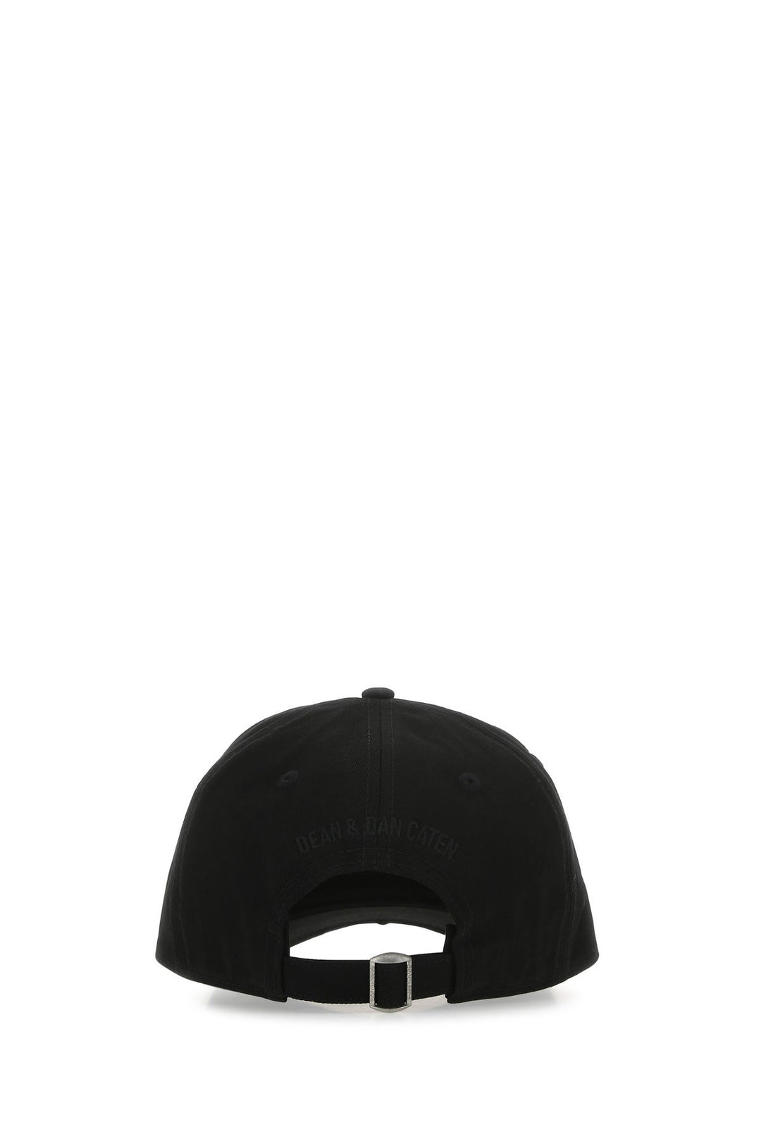 Black gabardine baseball cap