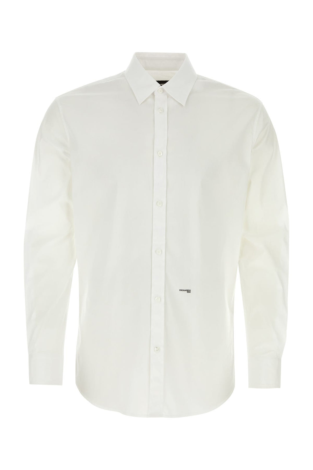 White stretch poplin shirt