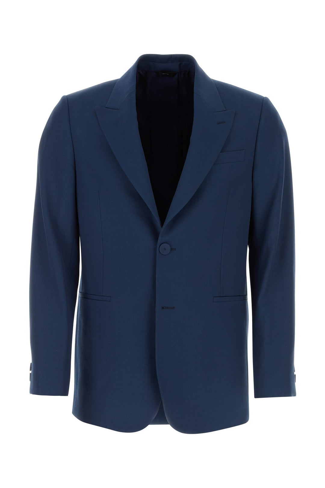 Blue wool blend blazer